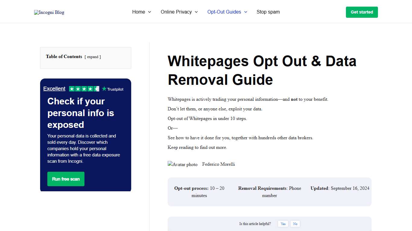 Whitepages.com Opt-Out & Easily Remove Yourself in 2026